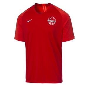 NWT Vintage 2019 Canada with tag.   Nike soccer red home jersey shirt Dri Fit